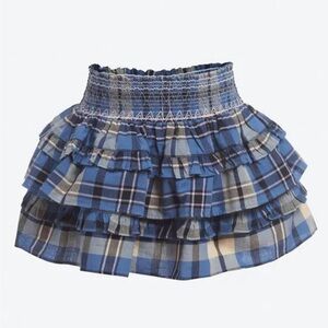 Loveshackfancy girls plaid billie skirt